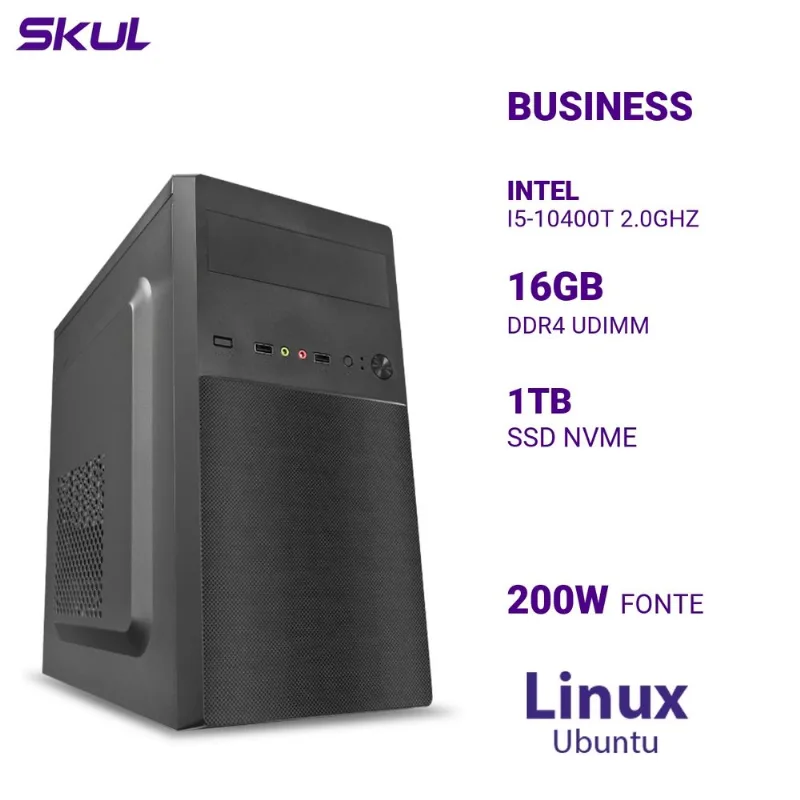 Computador B500 i5 10400T 16GB DDR4 SSD 1TB NVME SKUL