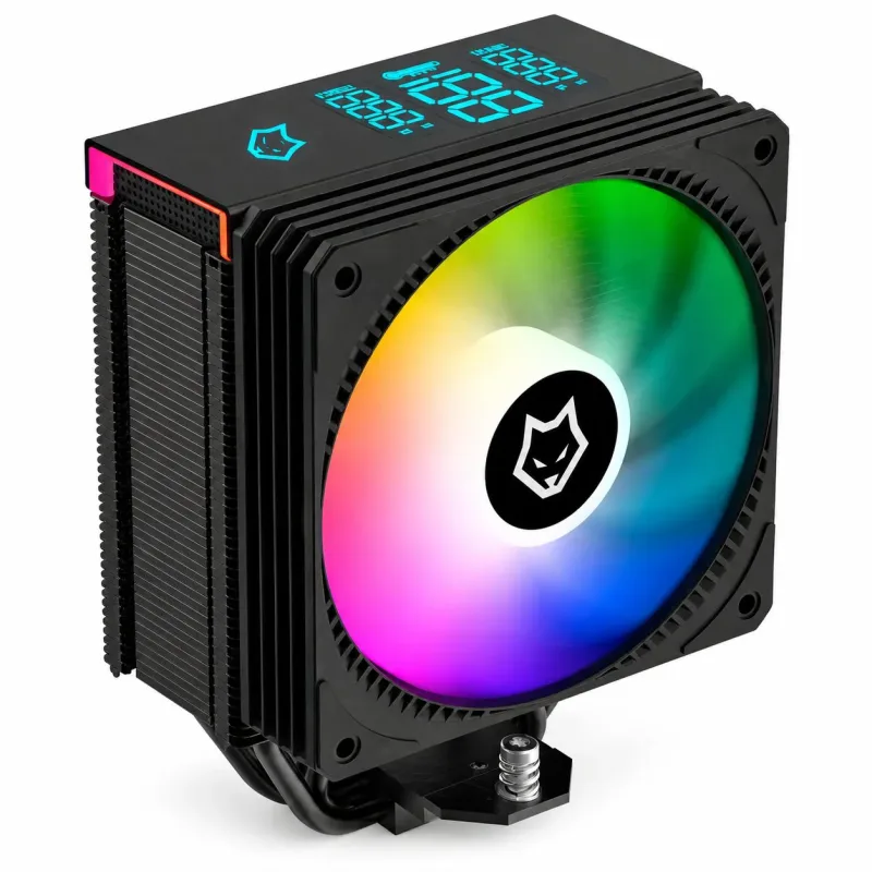 COOLER PARA PROCESSADOR PCYES DULEY BLACK VULCAN ARGB COM DISPLAY TDP 180W - ACDLYBV
