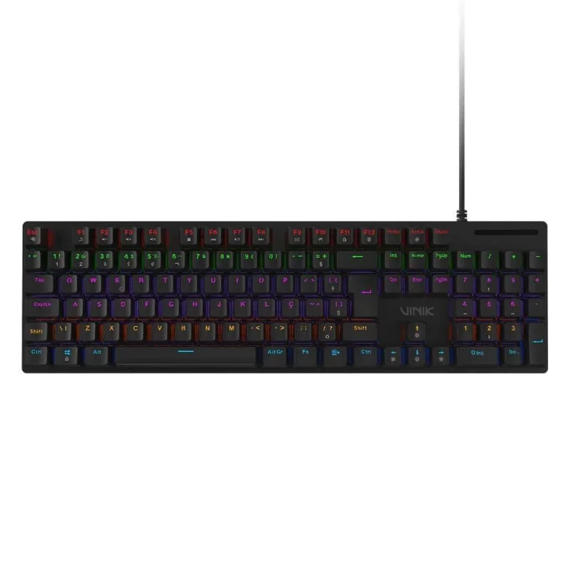 Teclado Mecanico 100% Vinik Anihi Full ANIHI100RD LED Rainbow Switch Red ABNT2