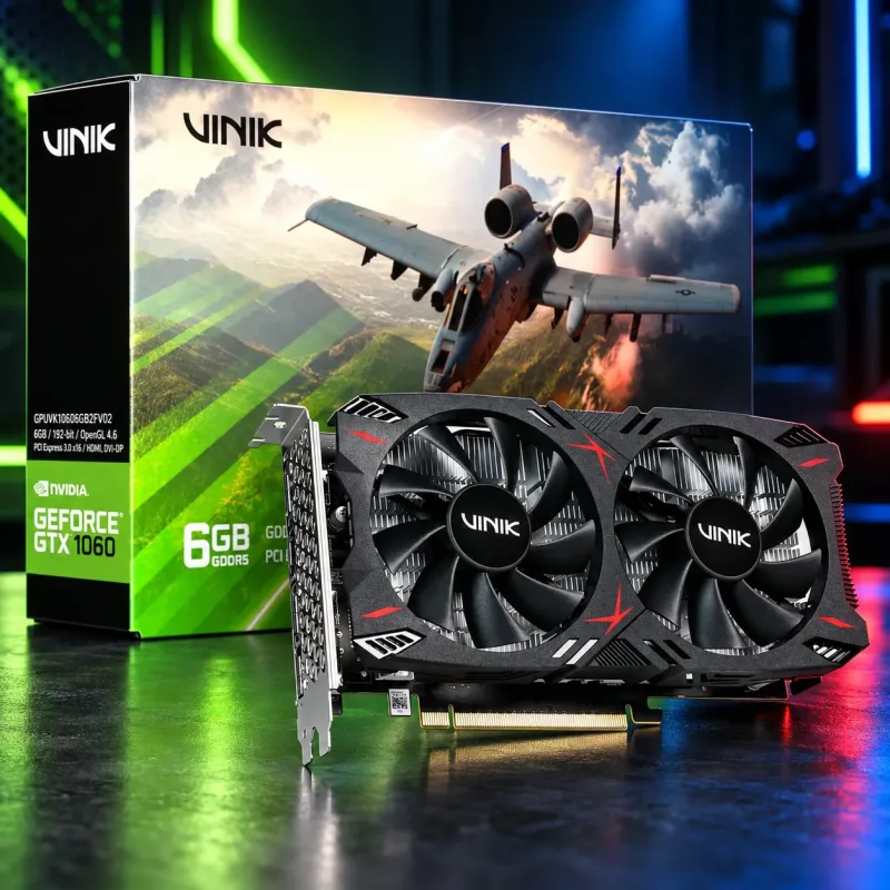 GPU NVIDIA GEFORCE GTX 1060 6GB GDDR5 192 BITS VINIK GPUVK10606GB2FV02