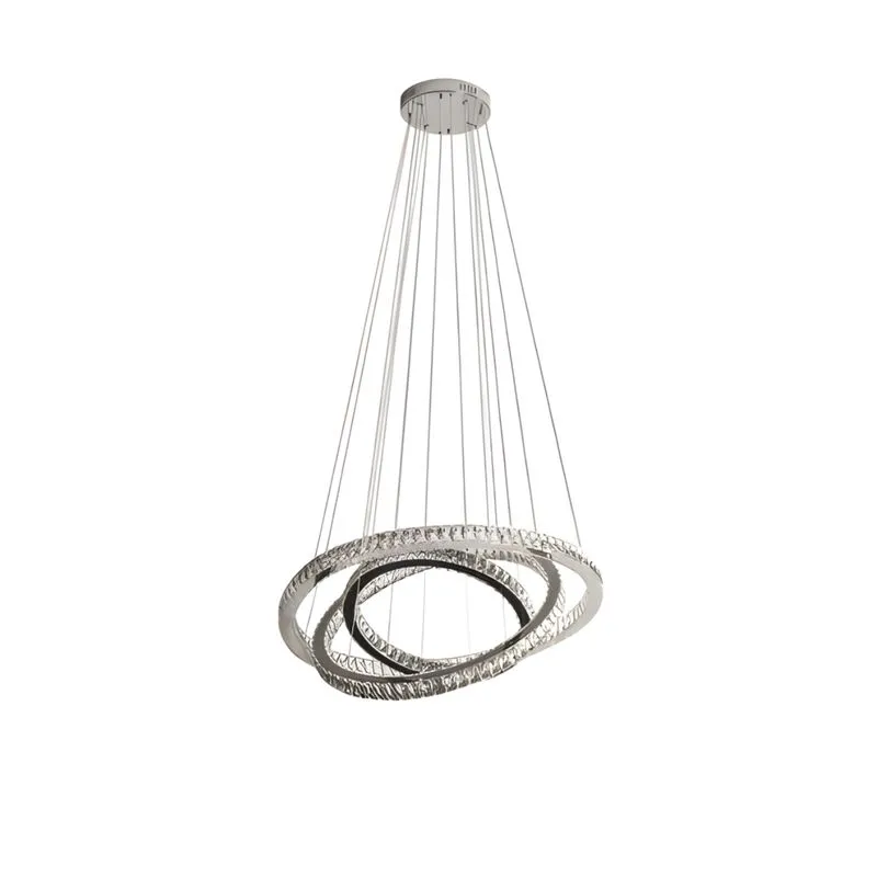 Pendente Led Redondo 45W 4000K 2 Metros Cromado Bivolt ALR603SLIMCROM Dna