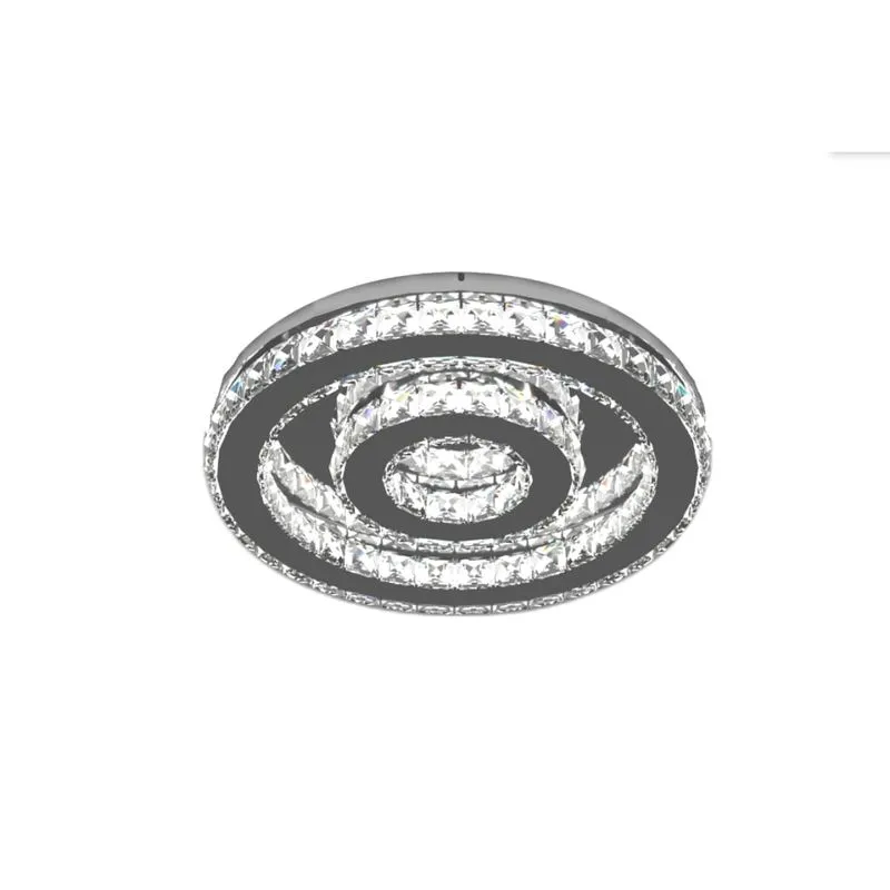 Plafon Led Redondo 22W 3000K Cromado Bivolt PLAFALR402SLIM Dna