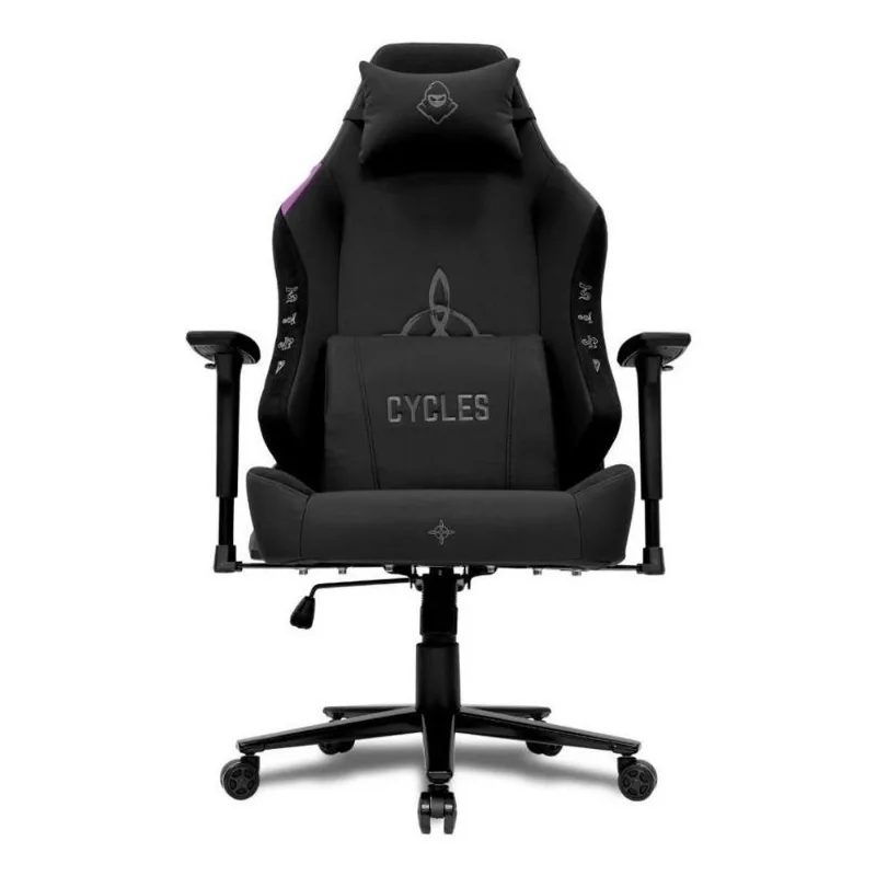 Cadeira Gamer Mancer Cycles Preto E Cinza Couro Reclinável C