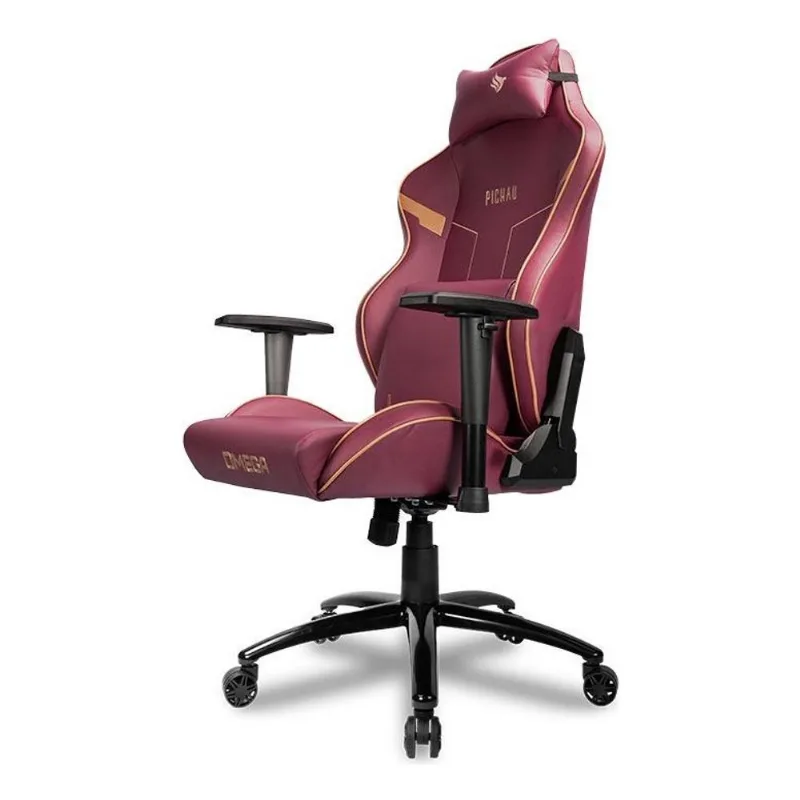 Cadeira Gamer Pichau Omega l, Vermelho E Dourado/ Omgl Cor V