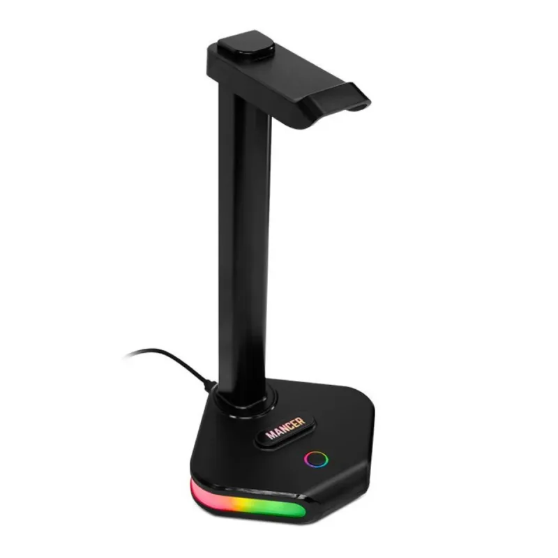 Suporte Headset Mancer SH20 RGB Gamer 16 Modos Mesa