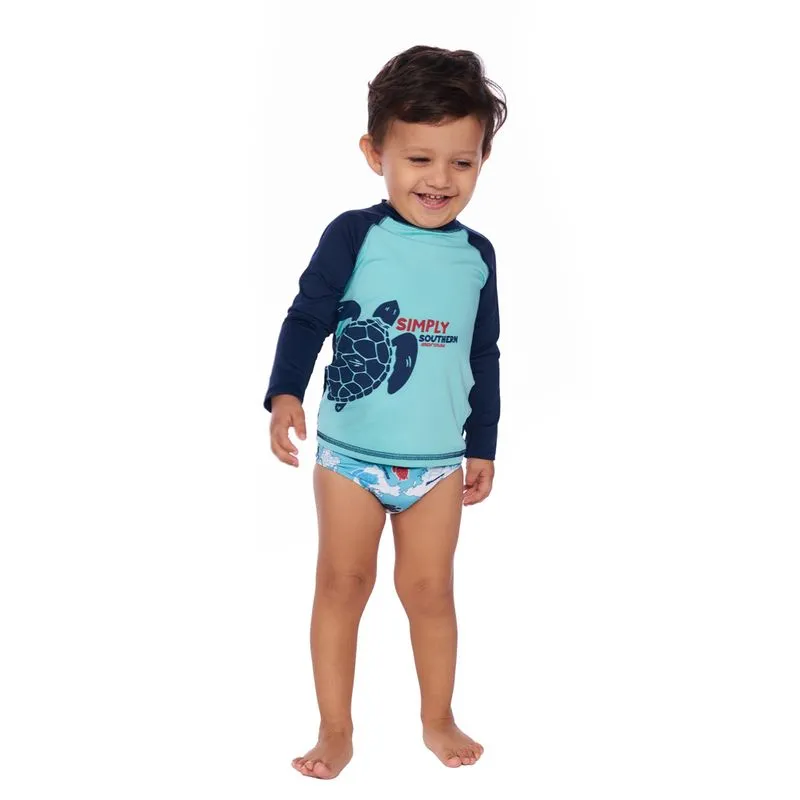 Blusa solar uv tam 1 a 3 anos bebê interativa Mormaii 1