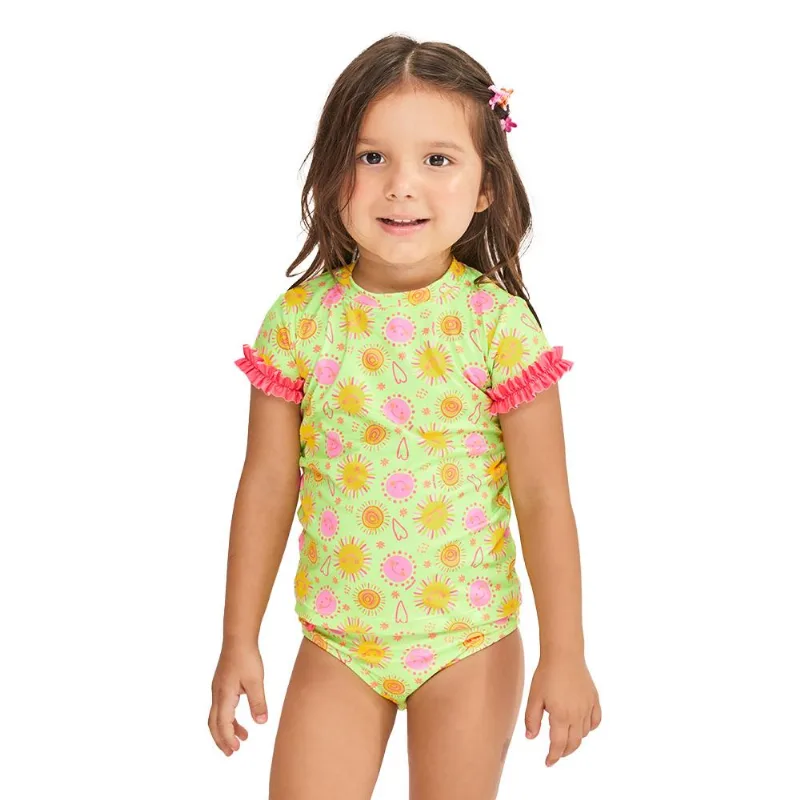Conjunto 1 a 3 anos blusa proteção solar uv50+calcinha Mormaii 01
