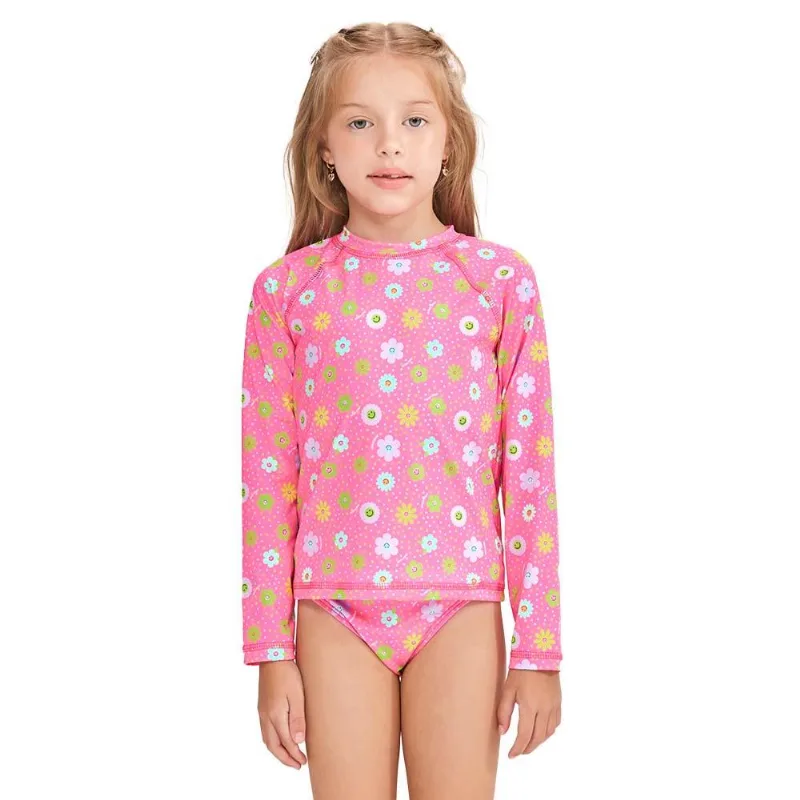 Conjunto 1 a 3 anos blusa proteção solar uv50+ e calcinha babado Mormaii 01