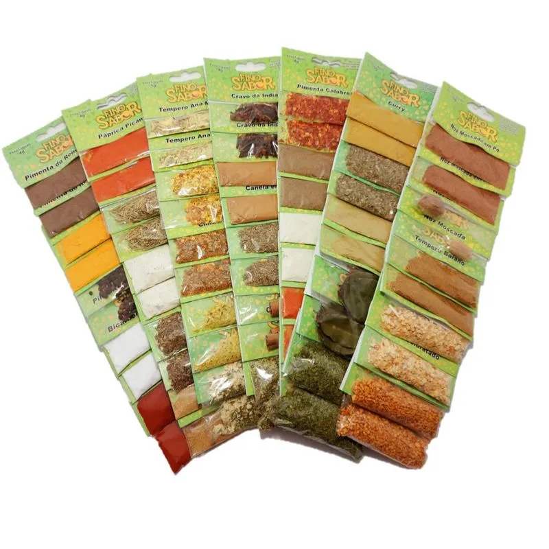 Kit Temperos 80 Sachês 30 Variedades - Master Sabor