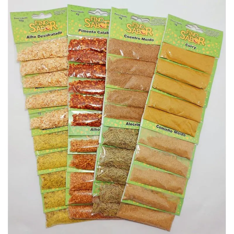 Kit 150 Temperos Fino Sabor - 30 Variedades