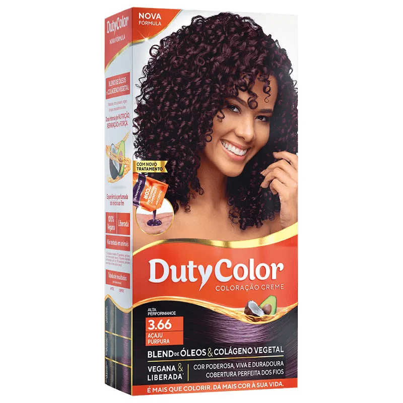 Coloração Duty Color Acaju Purpura - 3.66