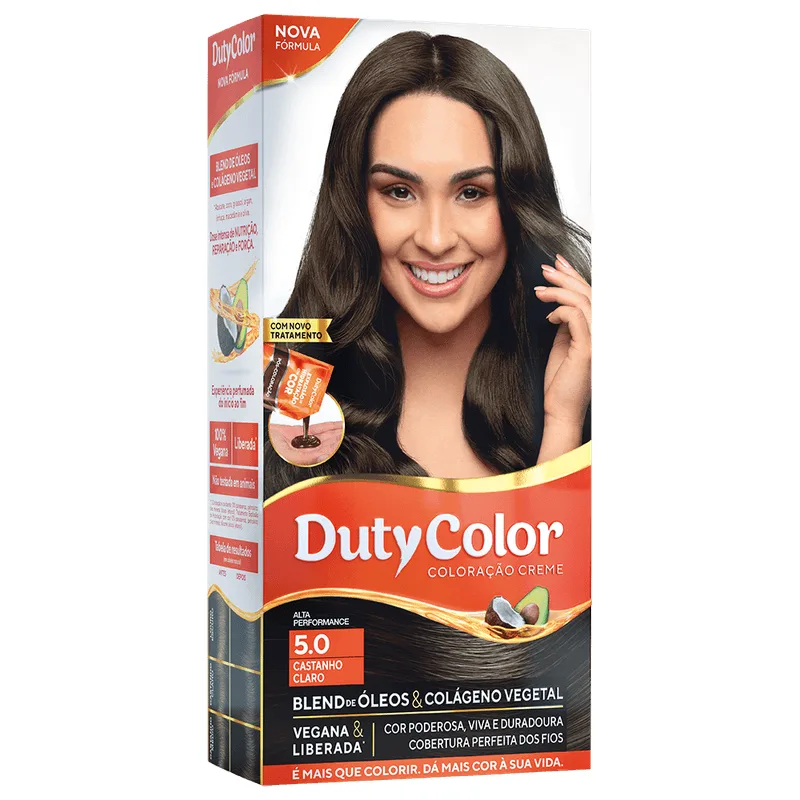Coloração Duty Color Castanho Claro - 5.0