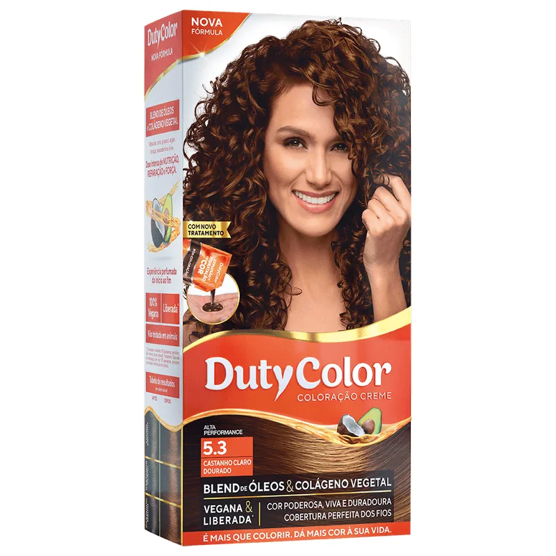 Coloração Duty Color Castanho Claro Dourado - 5.3