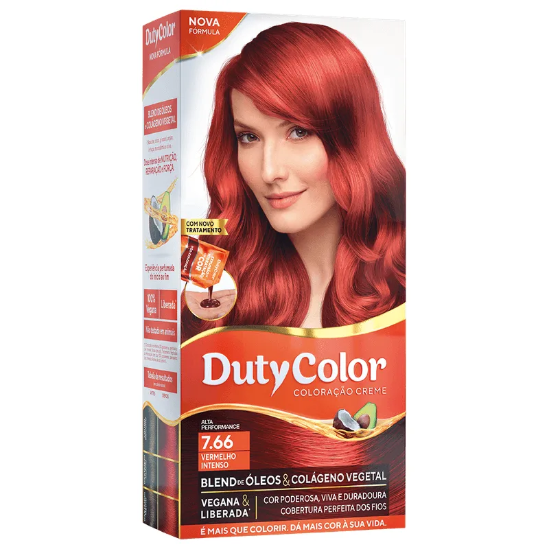 Coloração Duty Color Vermelho Intenso - 7.66