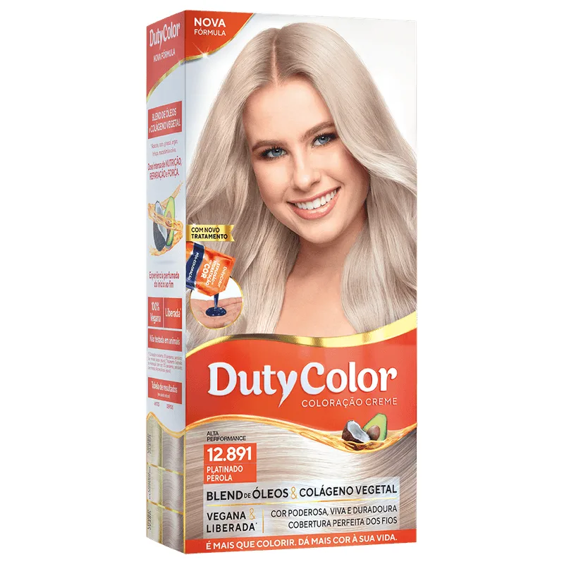 Coloração Duty Color Platinado Pérola - 12.891