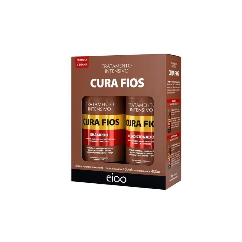 Shampoo/condionador Cura Fios Eico 450ml
