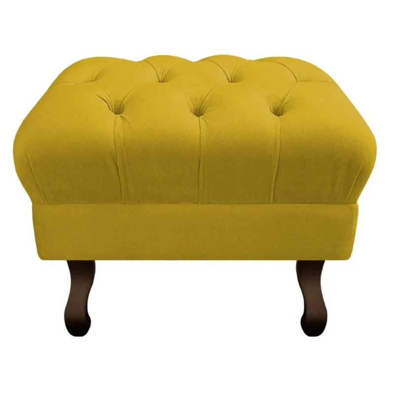 Puff Retrô Luis Xv Amarelo