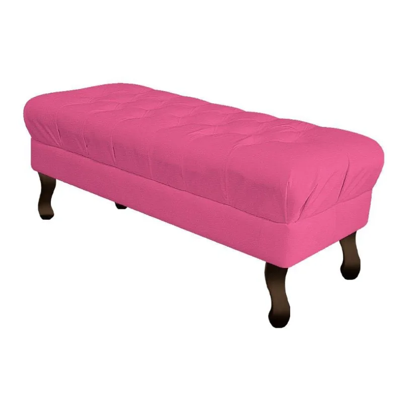 Puff Retrô 140 Cm Luis Xv Pink
