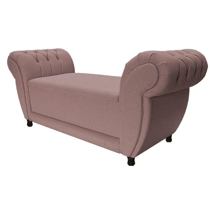Recamier Grécia 195cm Linho Rosê