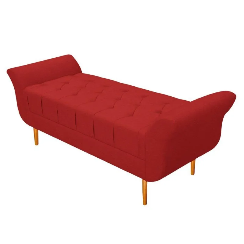 Recamier Ari 100 Cm Solteiro Corano Vermelho