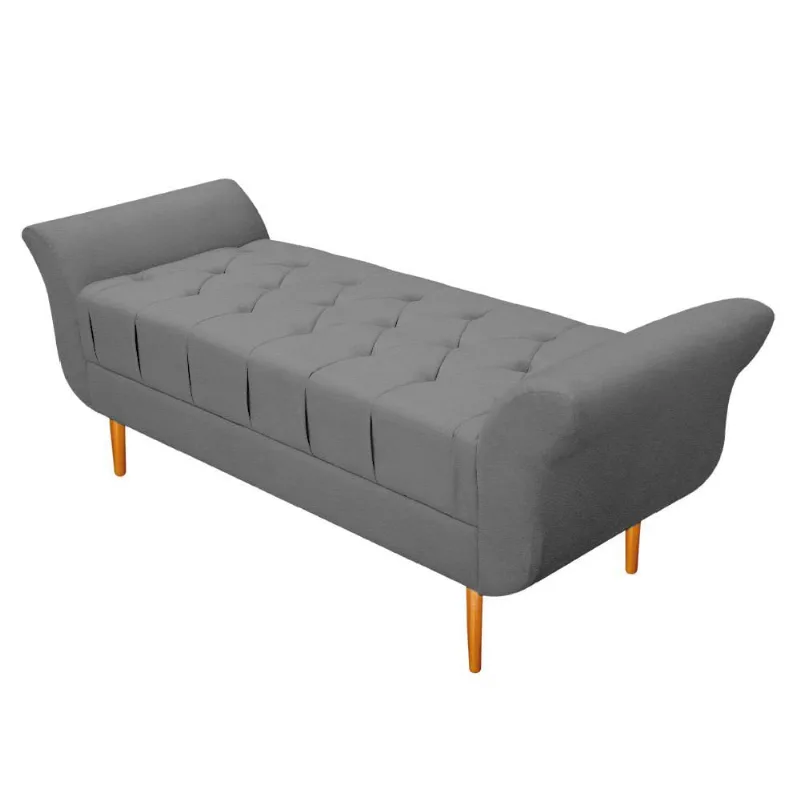 Recamier Ari 160 Cm Queen Size Corano Cinza