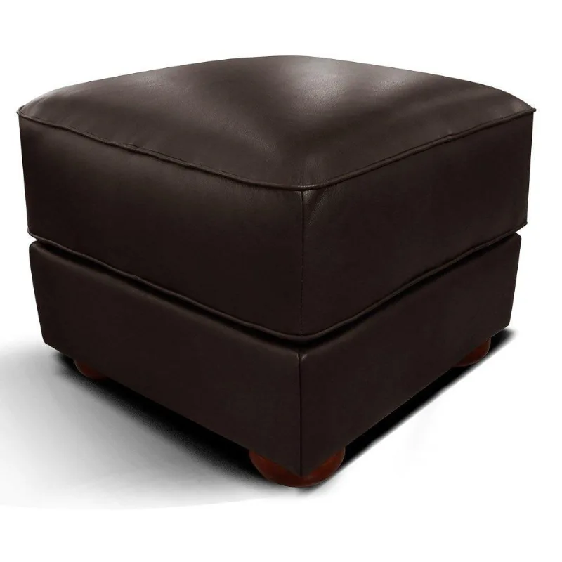 Puff Decorativo Aurora T02 Couro Marrom Mpozenato