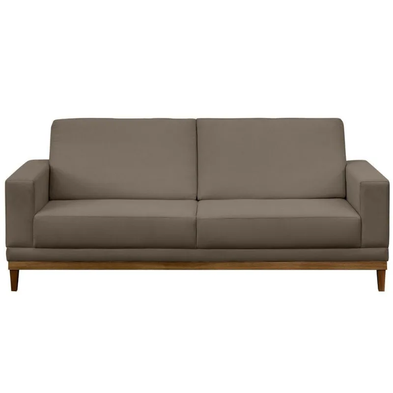 Sofá Kayrós 145cm 2 Lugares D05 Suede Marrom Mpozenato