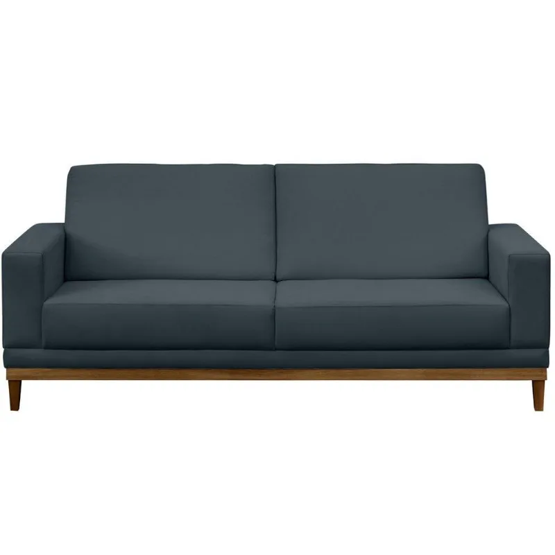 Sofá Kayrós 180cm 3 Lugares D05 Suede Azul Mpozenato
