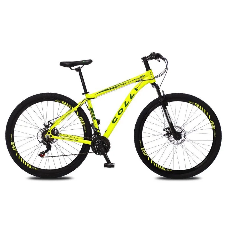 Bicicleta Atalanta Aro 29 Alumínio 21v Amarelo Neon