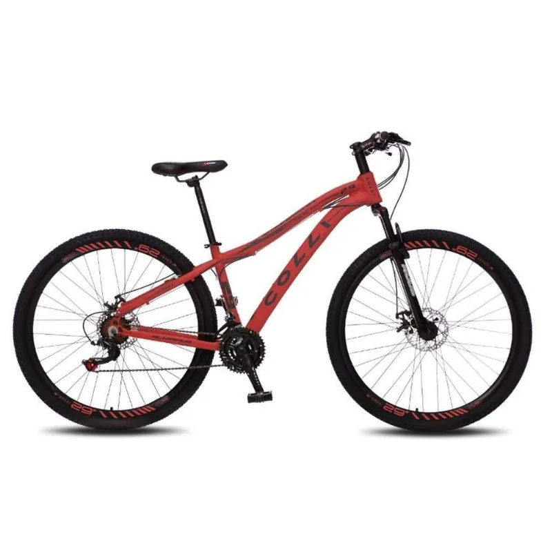 Bicicleta Euphora Aro 29 Alumínio 21v Câmbio Traseiro Shimano Freio Mecânico Vermelho