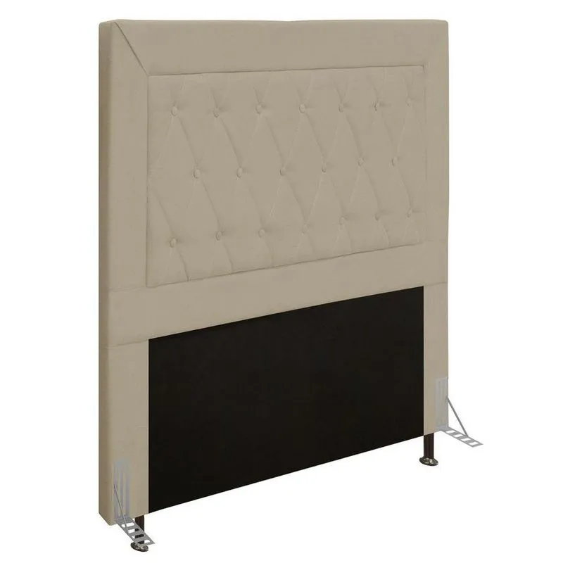 Cabeceira Cama Box Solteiro 90cm D10 Turmalina Corano Bege - Mpozenato