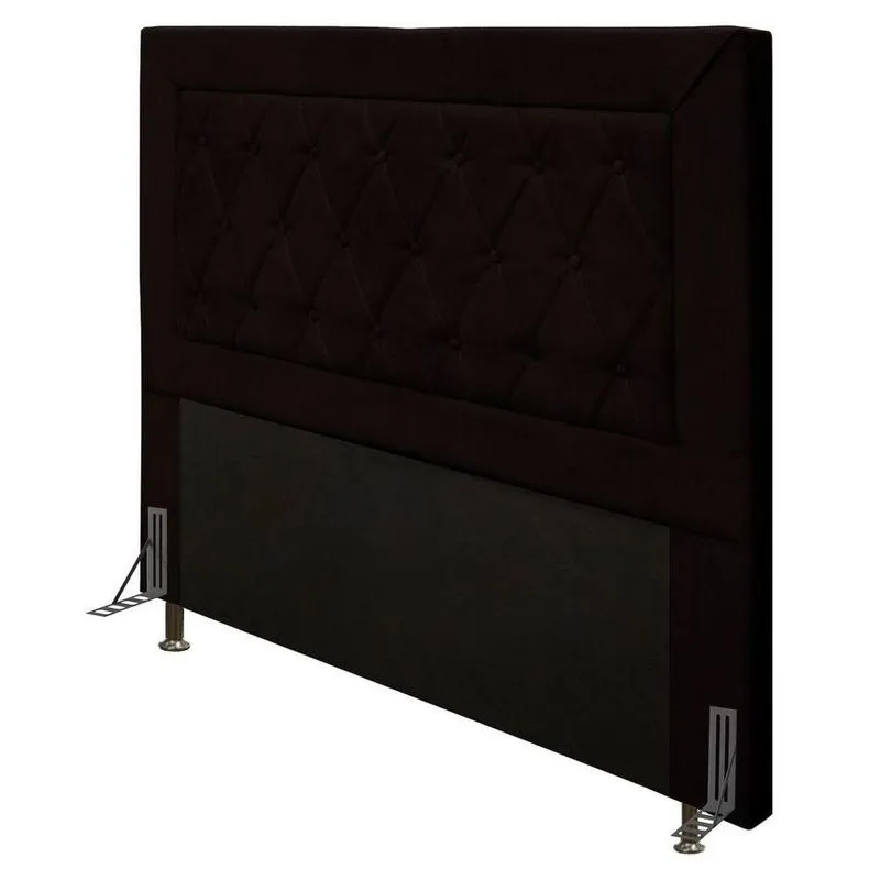 Cabeceira Cama Box Casal Queen 160cm D10 Turmalina Corano Marrom - Mpozenato