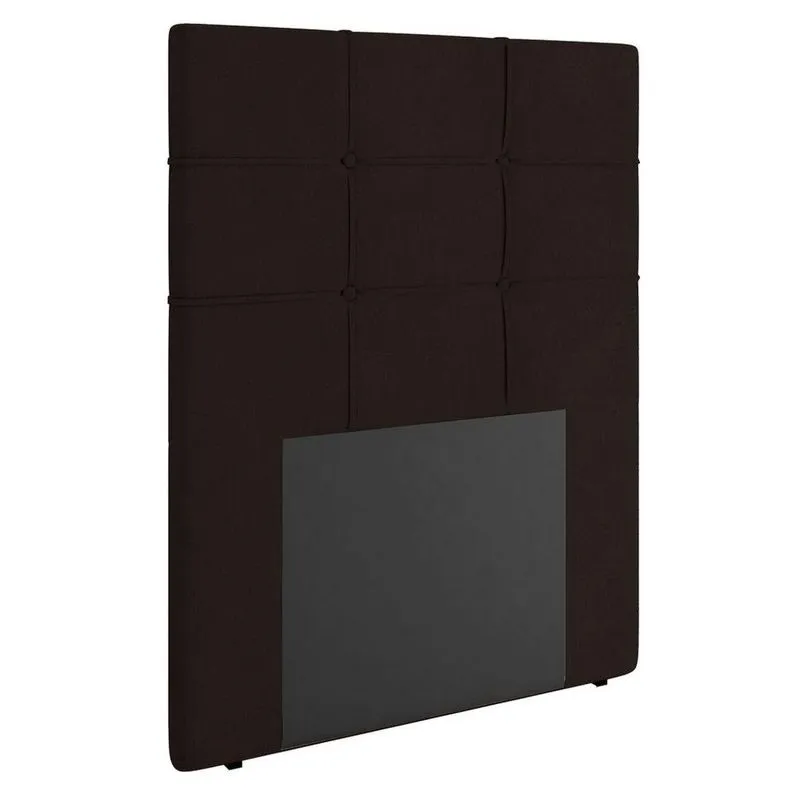 Cabeceira Cama Box Solteiro 90cm D10 Esmeralda Corano Marrom - Mpozenato