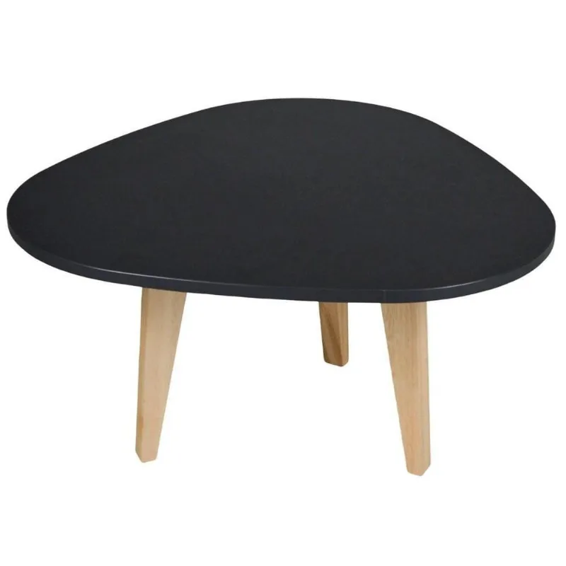 Mesa De Centro Baixa 60cm Munique F06 Preto/nature