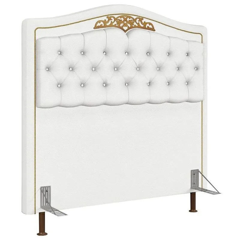Cabeceira Cama Box Casal 140cm Imperial J02 Corano Branco