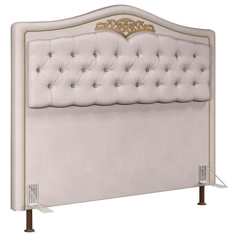 Cabeceira Casal Queen 160Cm Imperial J02 Suede Bege