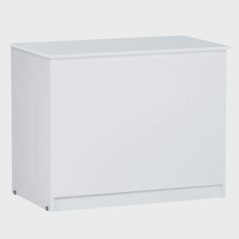 Baú Organizador Multiuso Amanda Big Retangular 95x56cm Branco - Desk Design