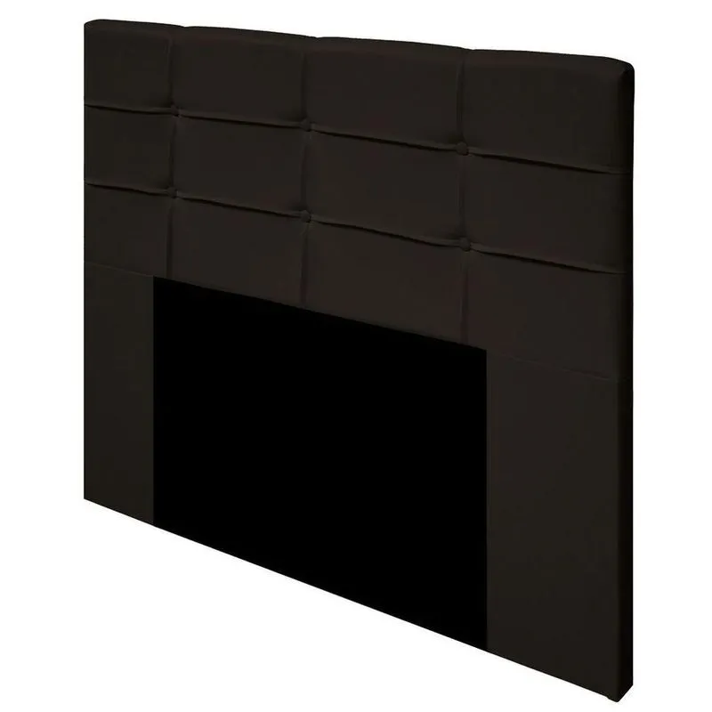 Cabeceira Cama Box Casal King 193cm D10 Esmeralda Suede Marrom - Mpozenato