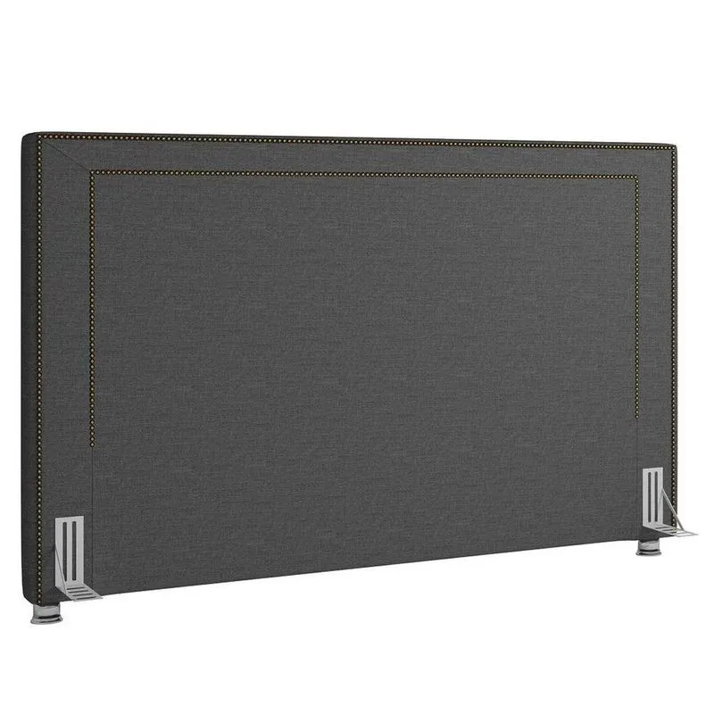 Cabeceira Cama Box Casal Queen 160cm Mali P02 Linho Chumbo - Mpozenato
