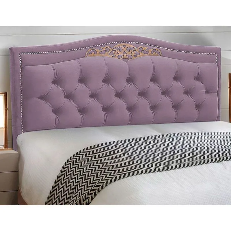 Cabeceira Cama Box Casal King Size Belize 195Cm Luxor Rosê