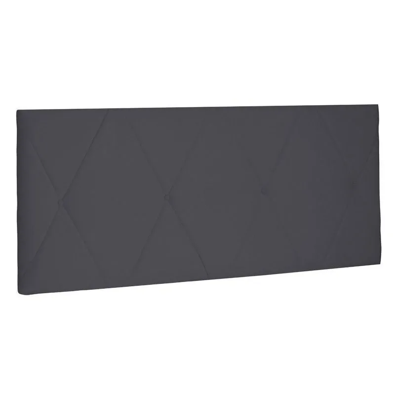 Cabeceira Painel Estofada Cama Box Casal Aquilla 140cm Cinza