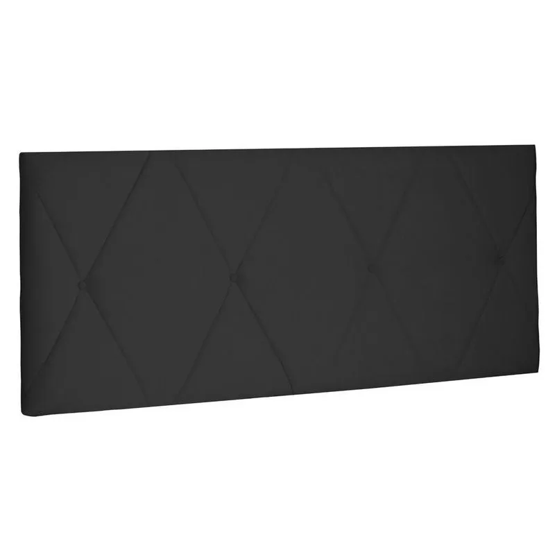 Cabeceira Painel Cama Box Casal King Aquilla 195cm Preto