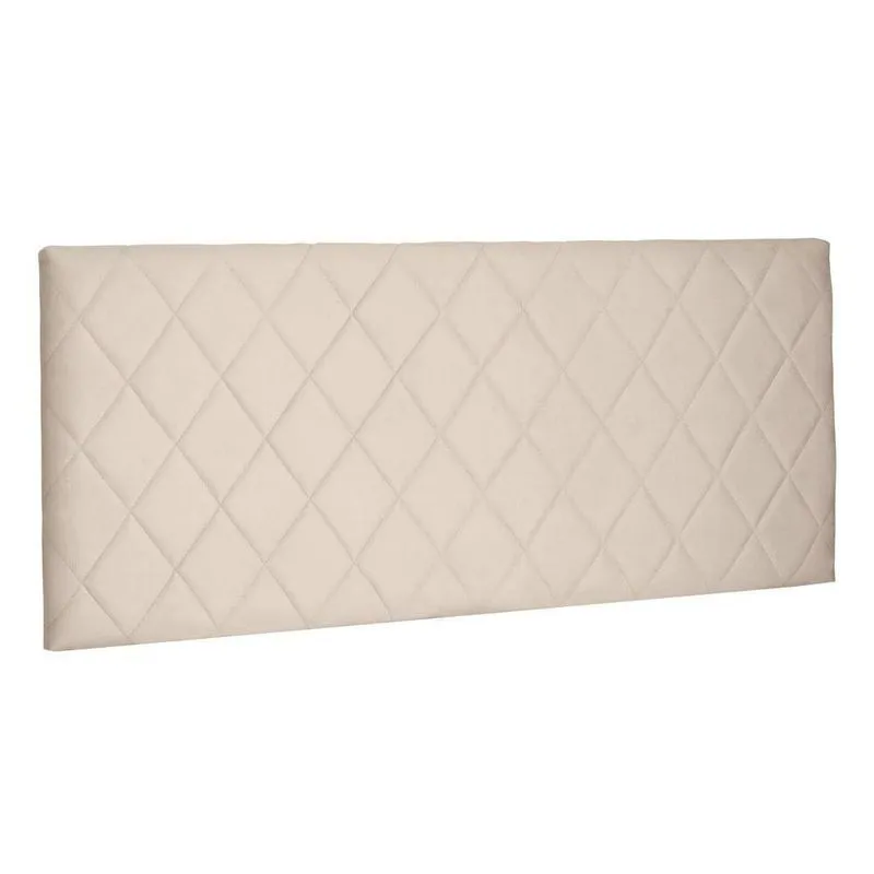 Cabeceira Painel Cama Box Casal Esmeralda 140cm Bege