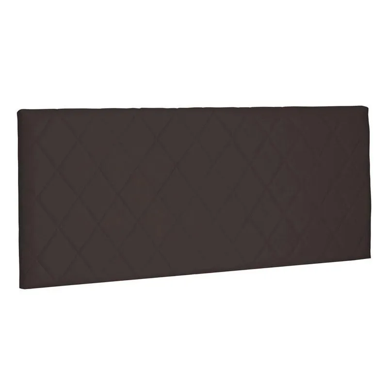 Cabeceira Painel Cama Box Casal Esmeralda 140cm Café