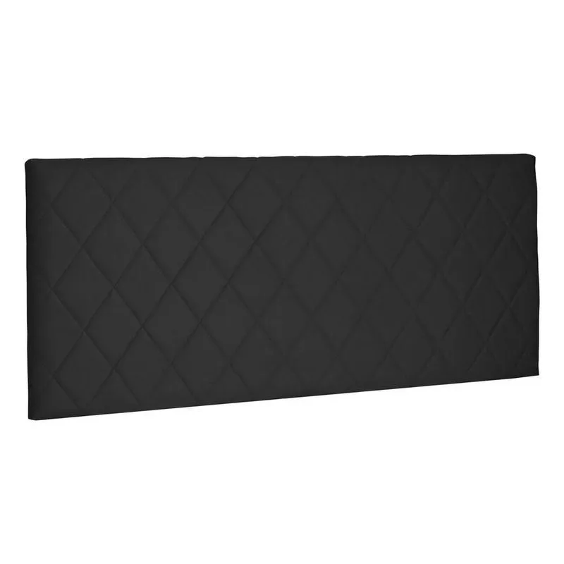 Cabeceira Painel Estofada Cama Box Casal Queen 160cm Preto