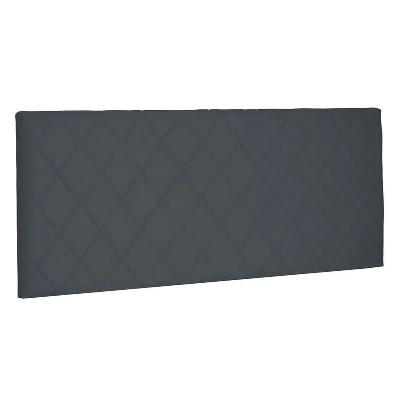 Cabeceira Painel Cama Box Casal King Esmeralda 195cm Cinza