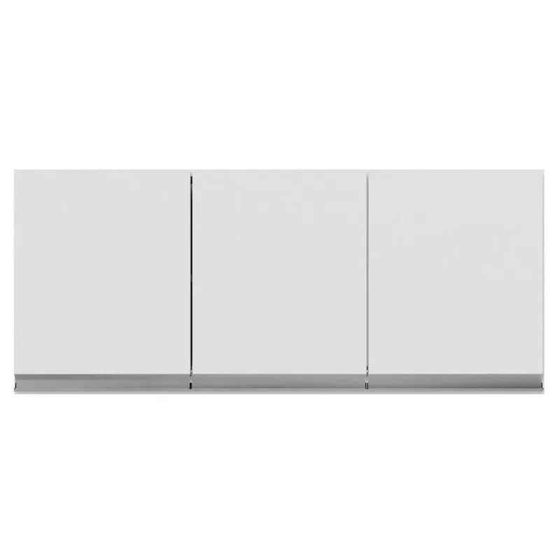 Armário De Cozinha Aéreo Andréia 120Cm 3 Portas Branco