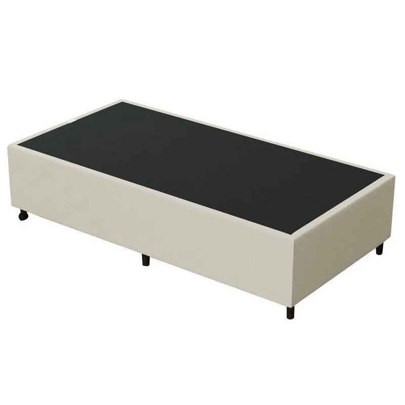 Base Para Cama Box Solteiro 88X188Cm Hit Corano Bege- Mpozenato