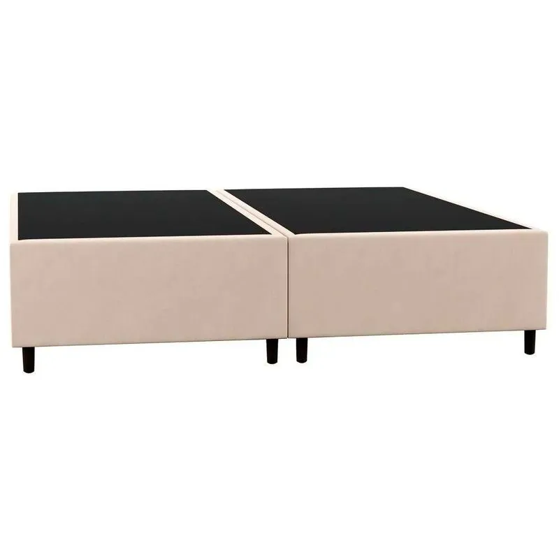 Base Cama Box Casal Queen 158cm Hit I02 Suede Bege