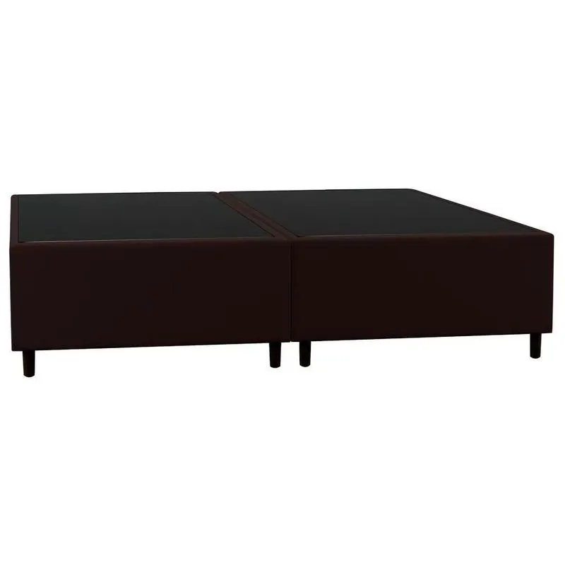 Base Cama Box Casal Queen 158cm Bipartido Hit I02 Corano Marrom - Mpozenato